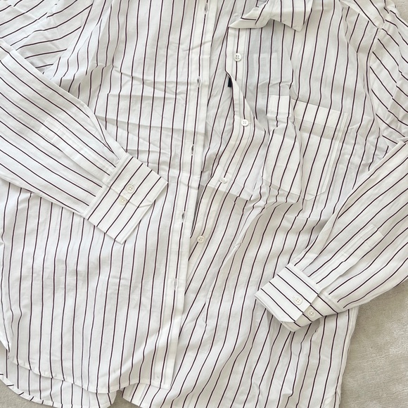 Jenni Kayne Boyfriend shirt walnut stripe - Picture 3 of 6